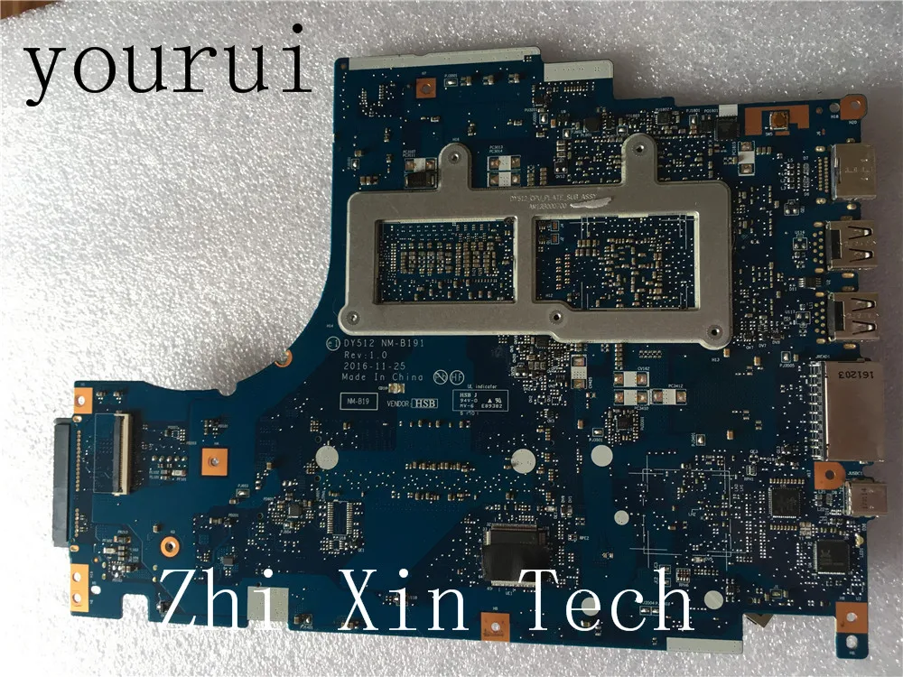 Yourui для Lenovo Y520 материнская плата портативного компьютера с SR32S i5 7300HQ процессор DY512