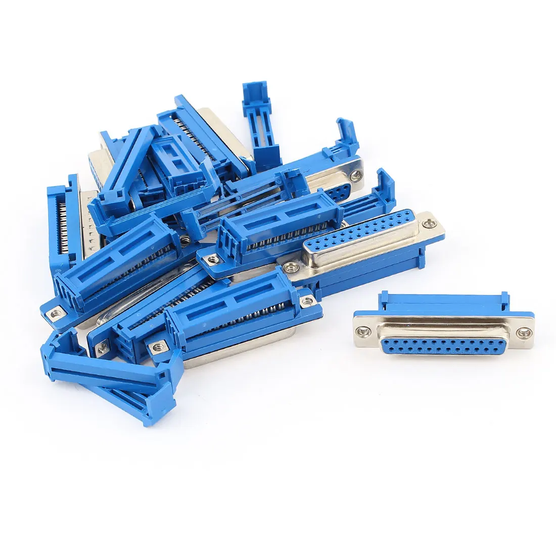 10Pcs Db25 25 Pin Female Straigh Idc Type Flat Ribbon Cable Adapter