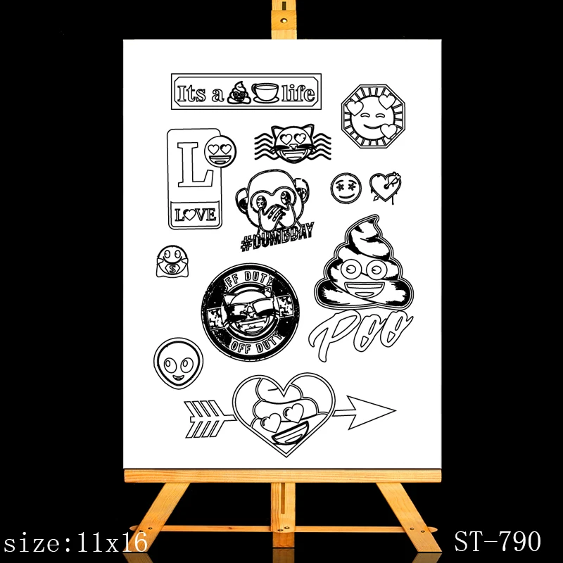 

ZhuoAng Game punishment Clear Stamps/Card Making Holiday decorations For scrapbooking Transparent stamps
