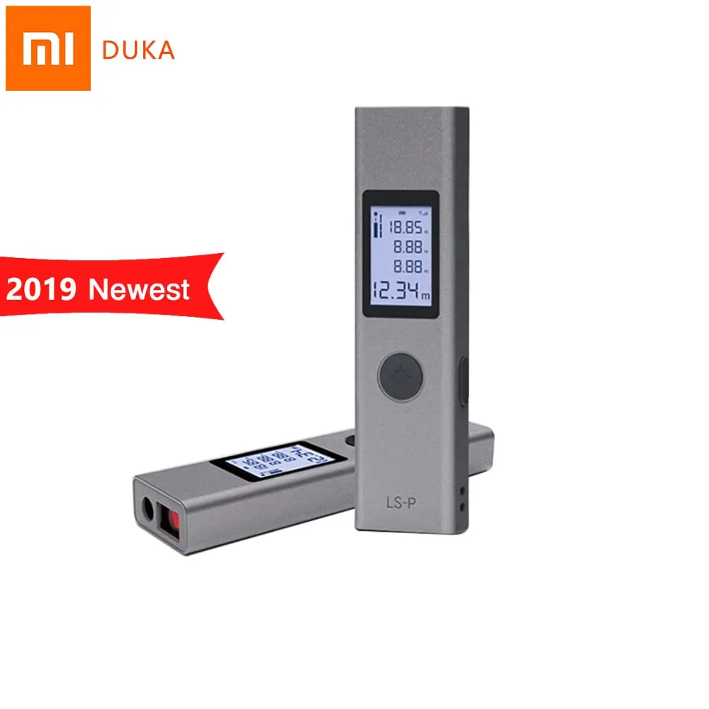 

New Xiaomi Duka 40m Laser Rangefinder LS-P USB Charging Laser Range Finder High Precision Measurement Mini Handheld Rangefinder
