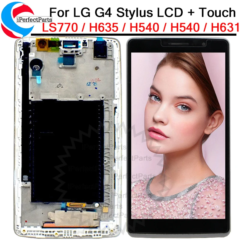 ЖК-дисплей для LG G4 Stylus LCD H631 5 7 дюйма черный кодирующий преобразователь сенсорного