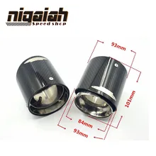 Free Shipping Mini Cooper car carbon fiber exhaust pipes Muffler tips fit for mini cooper R55 R56 R57 R60 F54 F55 F56