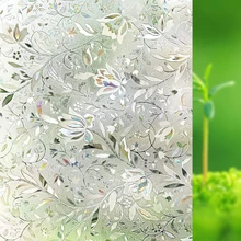 Цветные 3D тюльпаны Цветочные со стеклом пленка 35,4x78,7 дюймов статический ПВХ уединение декоративный самоклеющийся для УФ Защита контроль тепла