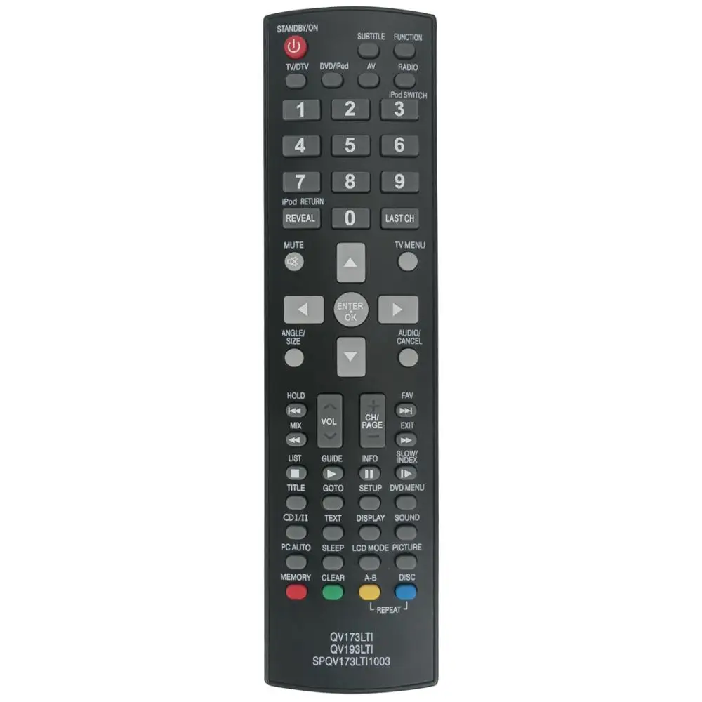 

New TV remote control SPQV173LTI1003 QV173LTI QV193LTI for SONIQ LCD LCD&DVDcombo TV IV190T IV220T QV220LTI QSP425T E22Z10A TV
