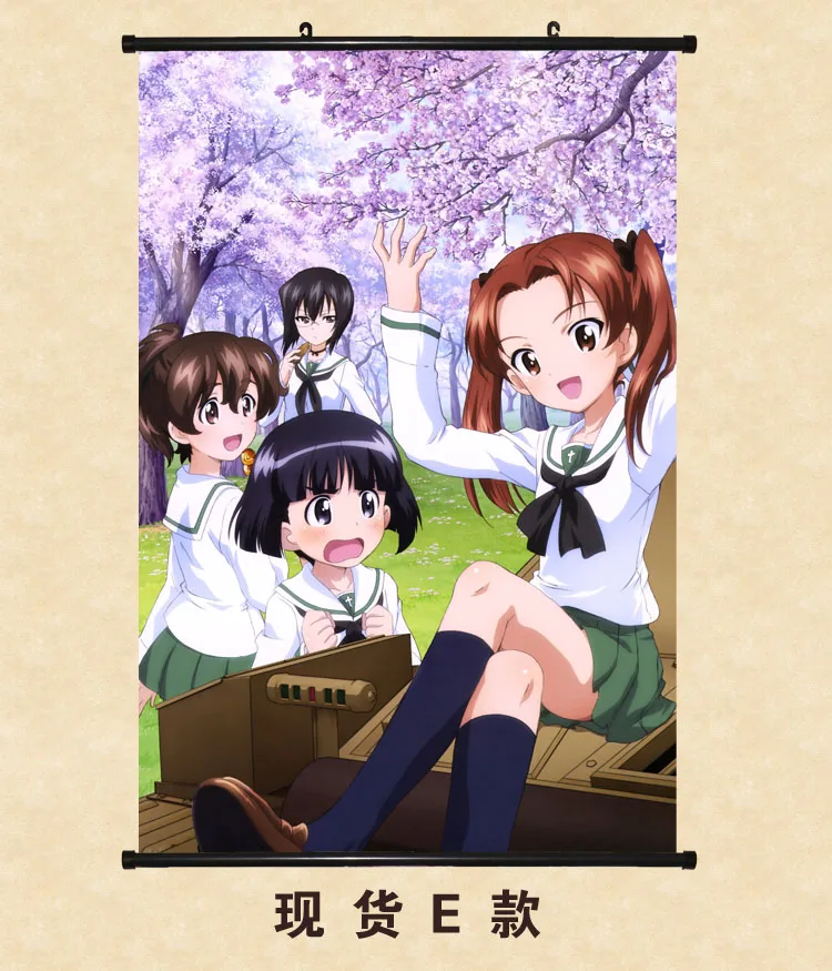 Японская декоративная картина аниме GIRLS und PANZER Nishizumi Miho & saori takebe Reizei Mako домашний