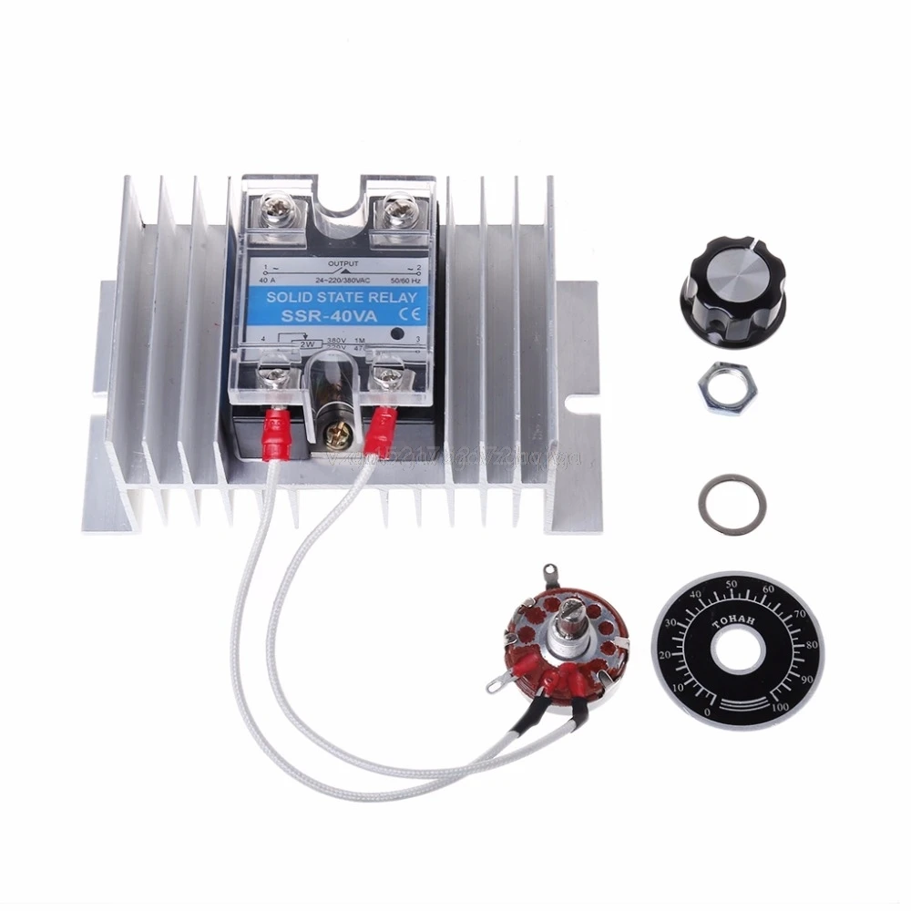 

8KW High Power SCR Voltage Regulator 0-220V Motor Speed / Temperature / Light Controller Voltage Regulator Mr22 19 Dropship