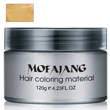 120 г одноразовая краска для волос, Восковая краска, одноразовая формовочная паста, серебряная, красная краска для волос, воск, грязевой крем