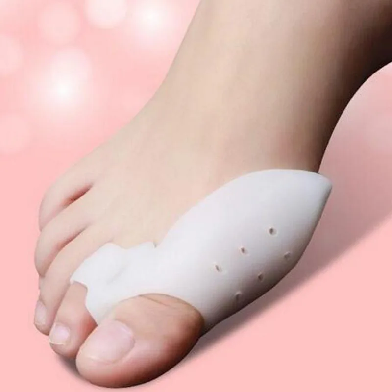 

Silicone gel bunion splint big toe separator Overlapping spreader feet care corrector aligns health hallux valgus new MR038