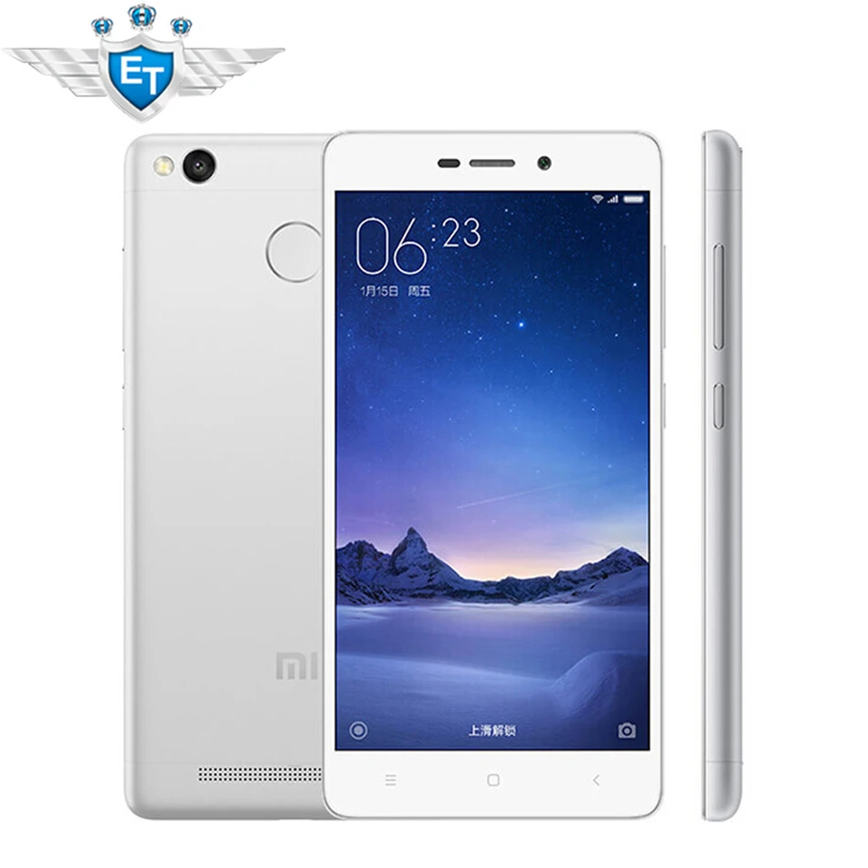 Original Xiaomi Redmi 3S Cell Phone Snapdragon 430 Octa Core 5.0 inch 2GB 16GB 13.0MP 4100mAh Metal Body Fingerprint