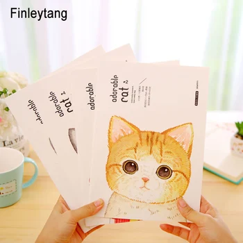 

Cute Cat Soft Copybook Notebook B5 Planner Agenda Student Diary Book Creative 4 Style Kawaii Stationery Office School Supplies