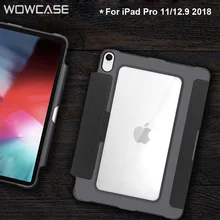 WOWCASE PU кожаный смарт-чехол для iPad Pro 11/12. 9 Чехол-карандаш держатель Chagring чехол для iPad 11 корпус Подарочная пленка