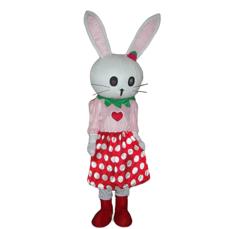 

Hot sale new design Real Pictures Deluxe Pink Rabbit mascot costume! free shipping !
