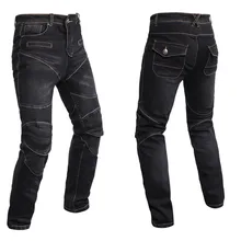 Motocentric Windproof Motorcycle Jeans Casual Pants Men’s Motorbike Motocross Off-Road Knee Protective Moto Jeans Trousers