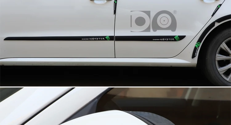Автомобильная Дверь Зеркало заднего вида против столкновений полоски для укладки молдинги Защита от царапин защита края для Mazda Skoda peugeot Ford Vw