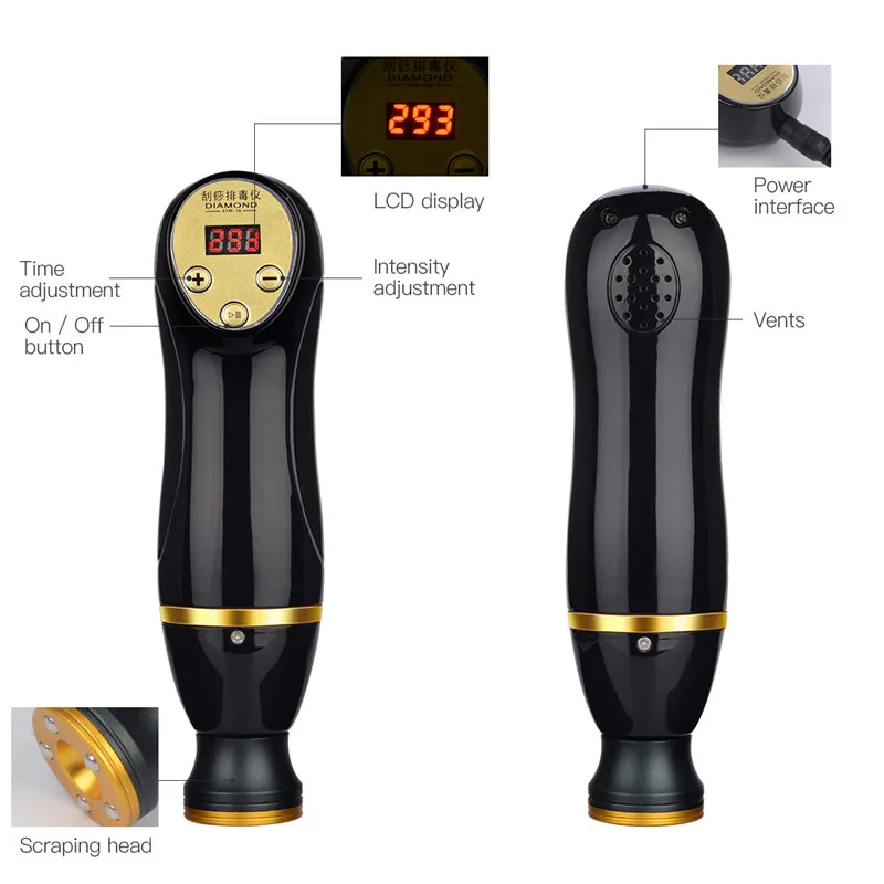 Electric Scraping Massager GuaSha Vacuum Cupping Suction Device Anti Cellulite Detoxification Acupuncture SPA Body Slimming Tool Electric Scraping Massager GuaSha Vacuum Cupping Suction Device Anti Cellulite Detoxification Acupuncture SPA Body Slimming Tool