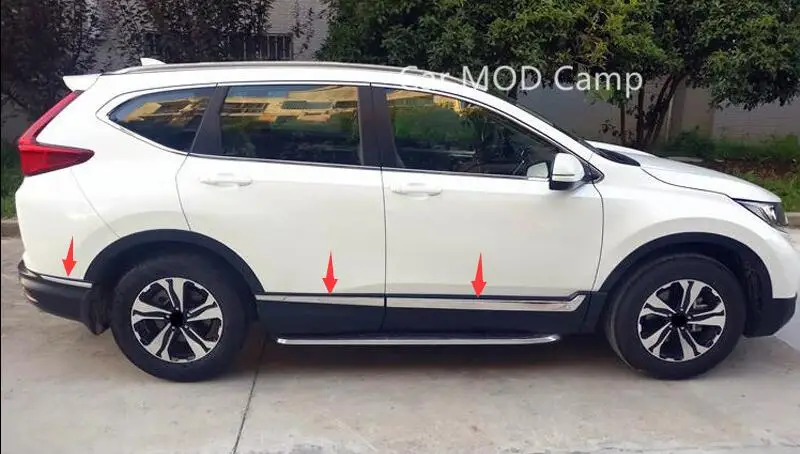 Для Honda для CRV CR-V, пятое поколение,,,, нержавеющая сталь, боковая дверь, автомобильный корпус, Формовочная накладка, 6 шт., автомобильный Стайлинг