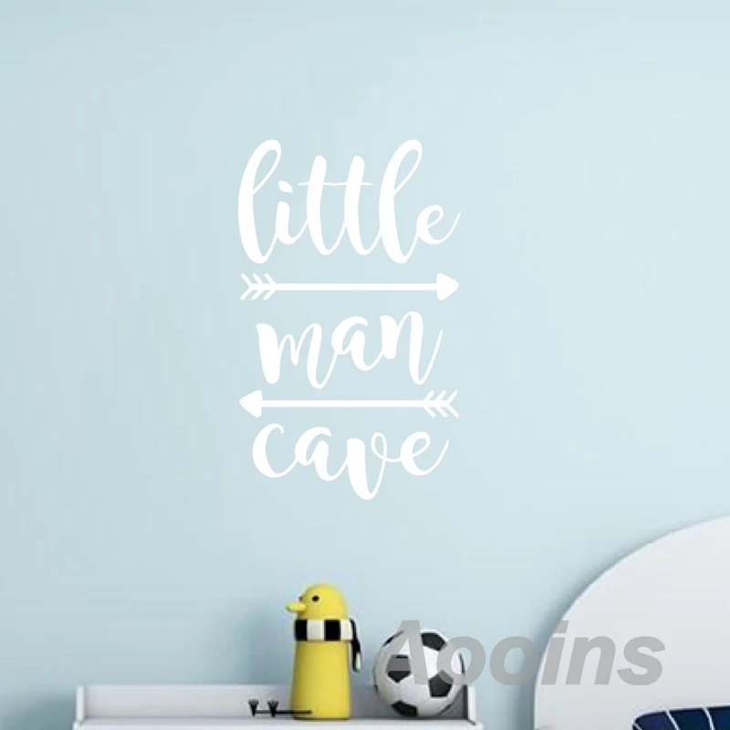 Little Man Cave Vinyl Sticker Baby Boy Room  Decor