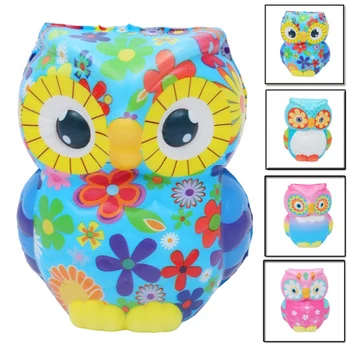 

New Cute Colorful Owl Squishy Simulation Animal Slow Rising Bread Cake Squeeze Toy Scented Stress Relief for Kid Birthday