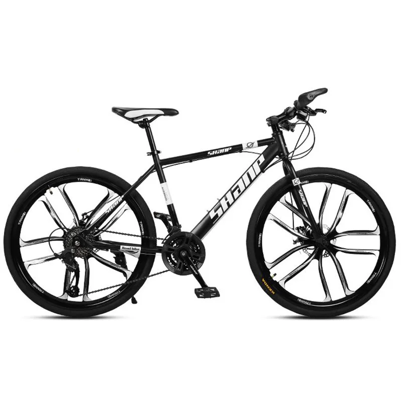 cheap Mountain Bike 21 Inch And 24 Inch Variable Speed Bicycle Double Disc Brake One Wheel Multiple Color Suitable For Adults