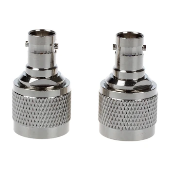 

N Male Crimp to BNC Female RF Coaxial Cable Adapter 2 Pcs