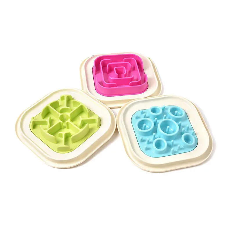 

Anti choke Pet Bowl Dog cat Slow Feeding Food Bowls Puppy Slow Down Eating Feeder Dish Prevent Obesity for dogs cats