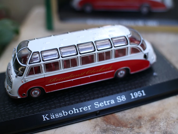Высокая имитация автомобилей kashbohrer setra S8 1951 1:72 модели из сплава металлические