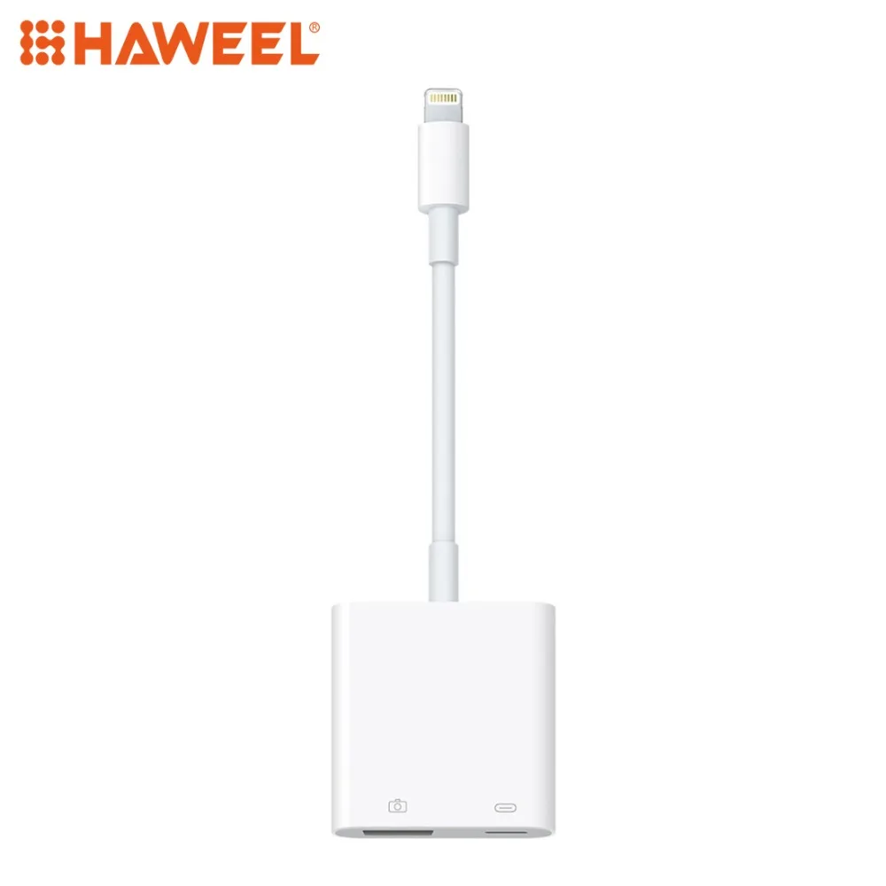 

HAWEEL Adaptador For iPhone X Female Charger Female Audio Support IOS 9.2 to IOS 11 8 Pin Female 11cm Adapter For iPad/iPod