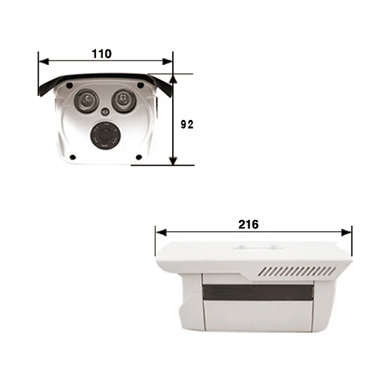 Наружная система видеонаблюдения POE с 16CH 1080P 2 SATA NVR 16 шт. 720P HD Vandalpoof наружные камеры