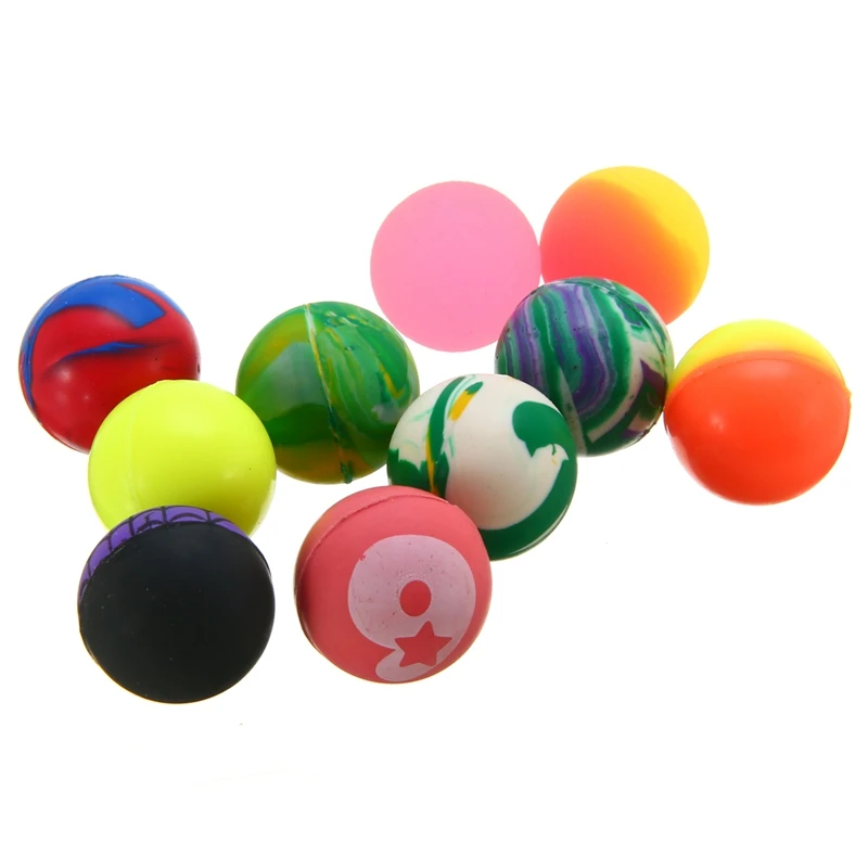 

10pc Outdoor Funs Bouncy Ball 27mm Funny toy Mixed Colorful Bouncing Balls Birthday Party Loot Bag Toy Filler Bouncy Toys