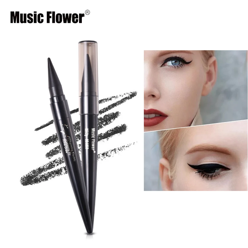 Подводка для глаз Music Flower Kajal черная синяя подводка крем макияжа водостойкий