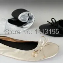 Большие скидки! леди удобные roll up балерина обувь свадебная обувь портативный