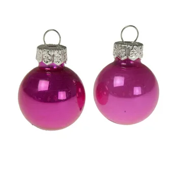 

Free Shipping Ornaments Christmas Xmas Tree Glass Baubles Decoration 25mm Balls Ornament - Pink Matt & Shiny, 1000/Pack