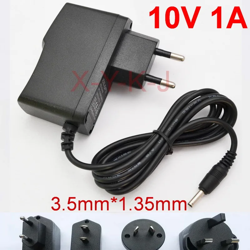 

1PCS 10V1A AC 100V-240V Converter 10V 1A Switching power adapter Supply 10V 1000mA DC 3.5mm x 1.35mm