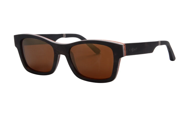 Роскошные деревянные Солнцезащитные очки для женщин поляризационные Для мужчин Брендовая Дизайнерская обувь Ebony+ алюминий+ груша ламинированные деревянные Защита от солнца Очки вождения глаз Очки 6113