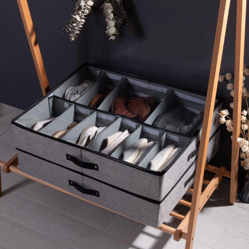 

Shoes Storage Boxes Wardrobe Drawers Organizer Portable Dustproof Cover Under Bed Container Bins Home Organization Accessories