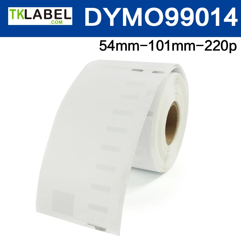 5 рулонов этикеток dymo 99014 совместимы с DYMO labelwriter 54 мм X 101 x 220 шт. адресная бирка
