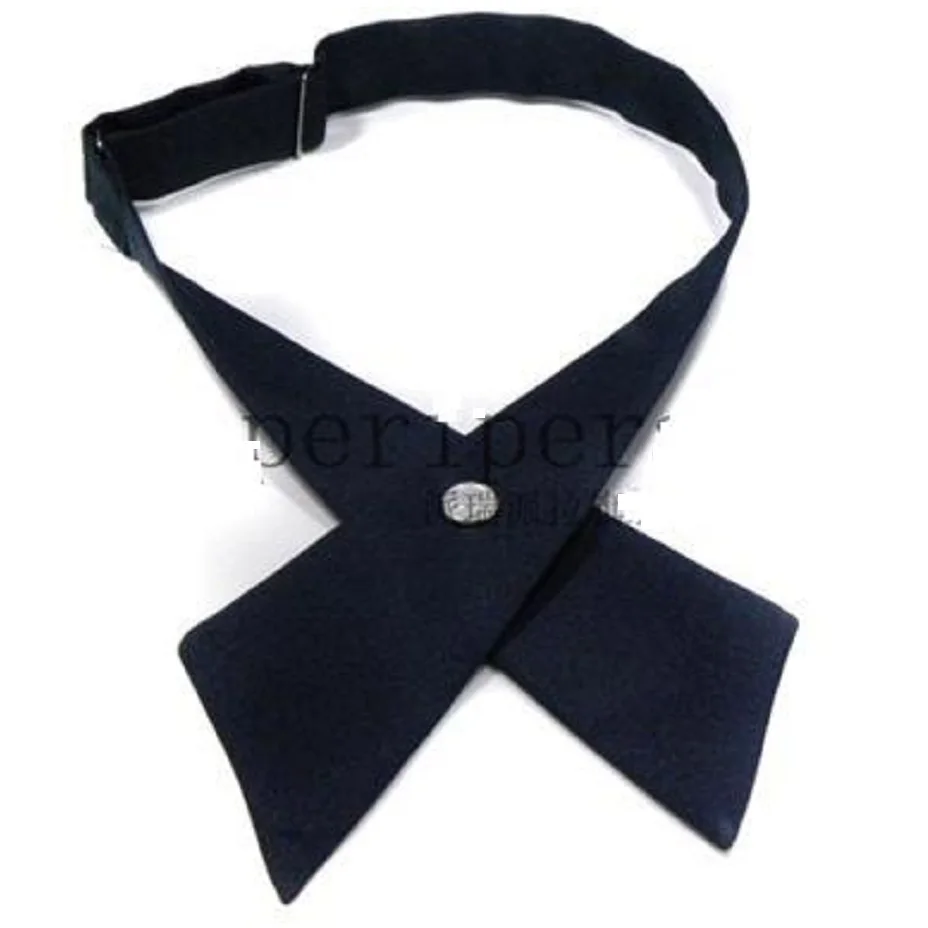 Галстук бабочка HOOYI 2019 Однотонный черный галстук женский бабочка|ascot cravat|neck tiebow tie