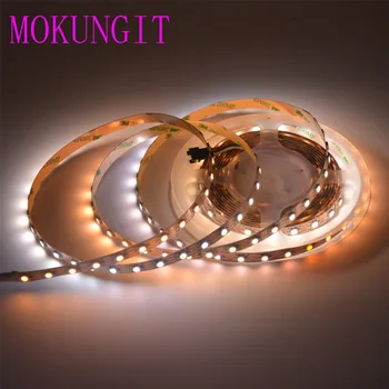 

30m SK6812 WWA(Warm white/Cool white/Amber)60LEDs/Pixels/m 3 in 1 5050 SMD led strip programmable Addressable White PCB