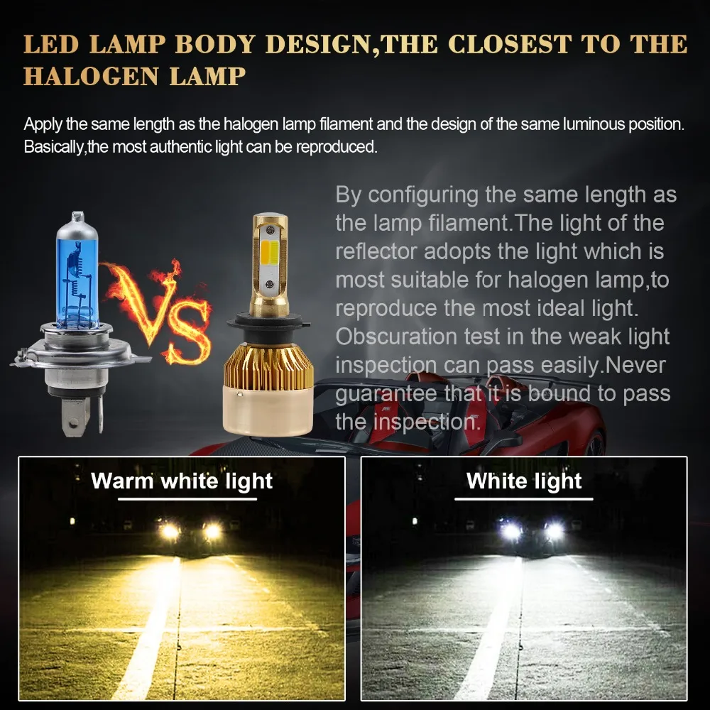 AOTOMONARCH Car Headlight H7 LED Dual Colors H4 H1 H11 H8 H9 HB2 9005 HB3 Car Lights Bulbs 3000K 6000K COB 8000LM 12V CE AOTOMONARCH Car Headlight H7 LED Dual Colors H4 H1 H11 H8 H9 HB2 9005 HB3 Car Lights Bulbs 3000K 6000K COB 8000LM 12V CE