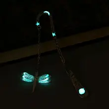 12,5 см светится в темноте светящаяся книжная маркер креативная Закладка в виде стрекозы этикетка школьные канцелярские принадлежности-закладка