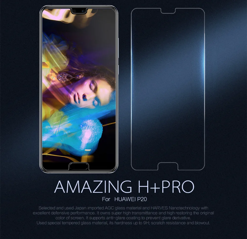Nillkin Tempered Glass Film for HUAWEI P20 5.8 inch Amazing H+Pro H Nano Anti-Explosion 9H hard Protective Screen Protector | Мобильные