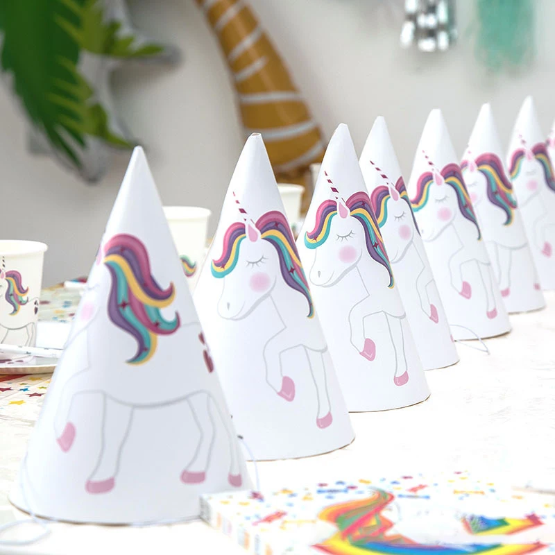 

Unicorn Birthday Party Supplies Pony Paper Cup Straw Tablecloth Unicorn Towel Children'S Day Party Disposable Tableware