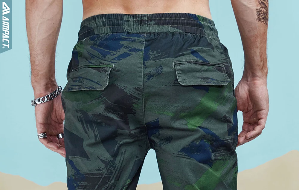 Aimpact 2018 Spring Men Casual Fashion Camo Jogger Pant Man Cotton Fitted Trace Twill Pant Male Straight Tapered Trousers AM5011 (6)