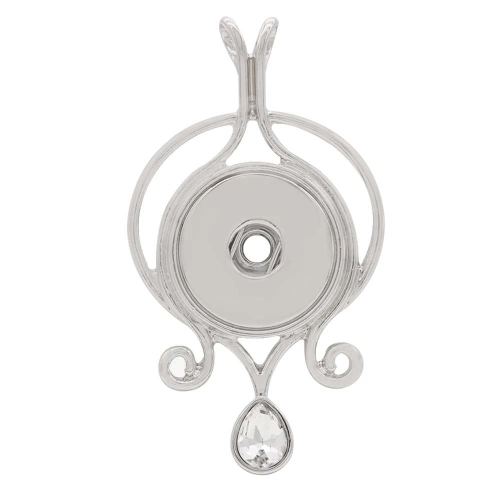 Newest snap jewelry Alloy crystal Pendant Jewelry Silver Jewelry with