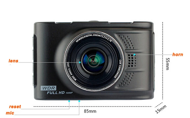 car dvr camera black (4)