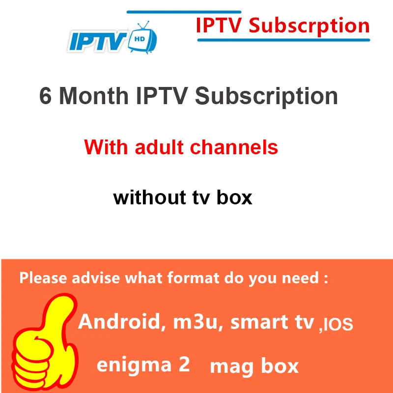 HK1 мини 2G 16G Android tv Box IP tv Италия Великобритания немецкий французский испанский Mediaset Премиум Turkry CA для Enigma2 Smart tv PC M3U Linux - Цвет: 6Month IPTV n Adult