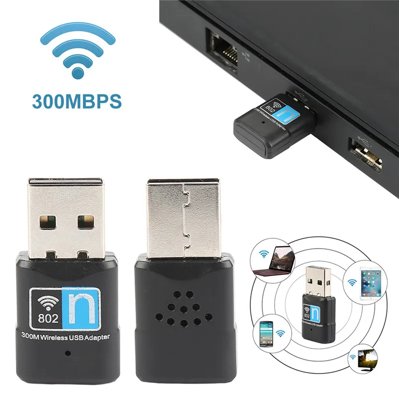 Centechia мини-usb Wi-Fi адаптер 300 Мбит/с Wifi приемник Внешняя беспроводная сетевая карта портативный адаптер Wi-Fi ключ 802.11n/b/g