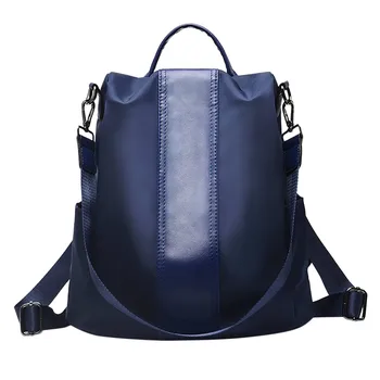 

Backpack Women Anti Theft Bookbag Solid Color Wild Knapsack Waterproof Travel Rucksack Girls Satchel Zaino Donna #T1G