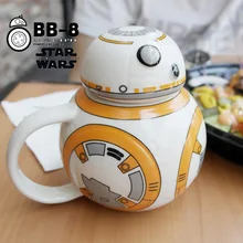 Звездные войны bb8 творческий Кружка с крышкой керамическая чашка кофе мультфильм робот