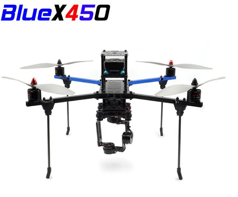 

1set Blue X450 Quadcopter Drone Rack Frame kits DIY Aluminium Tube Racks For FPV RC Qaudcopter Accessories F450 Upgarded